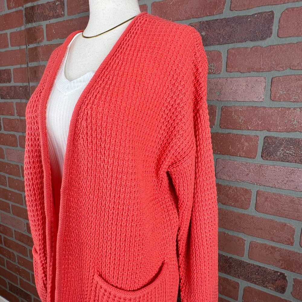 🆕 Zenana Waffle Knit Cardigan - Size Small - Picture 5 of 10